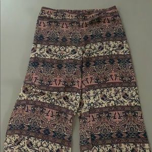 High Waisted Paisley Flare Pant